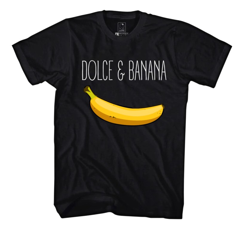 KOSZULKA MĘSKA HUMOR DOLCE AND BANANA KS114