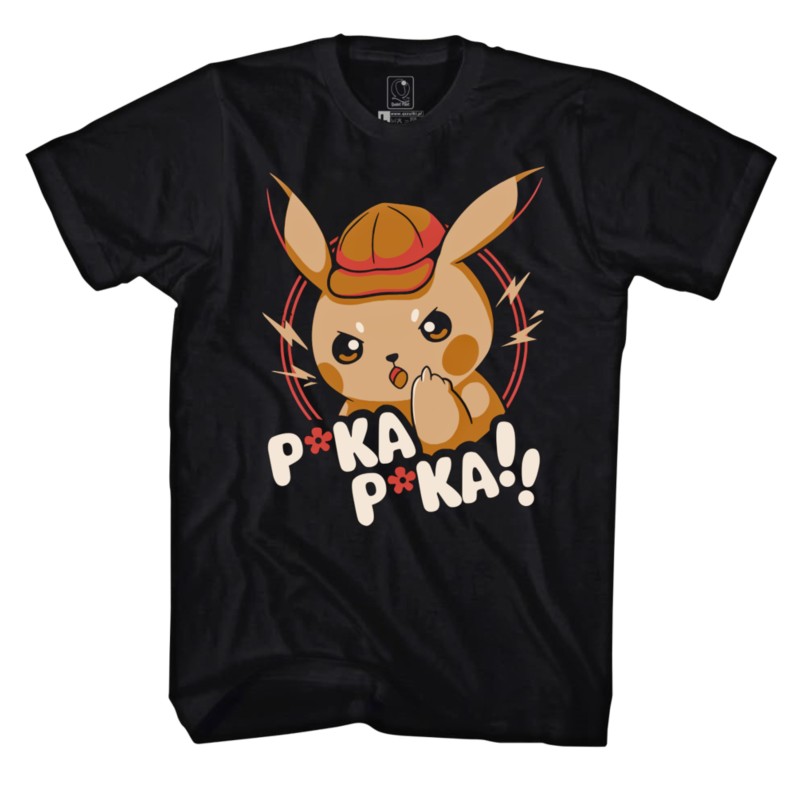 KOSZULKA MĘSKA HUMOR POKEMON PIKACHU KS120