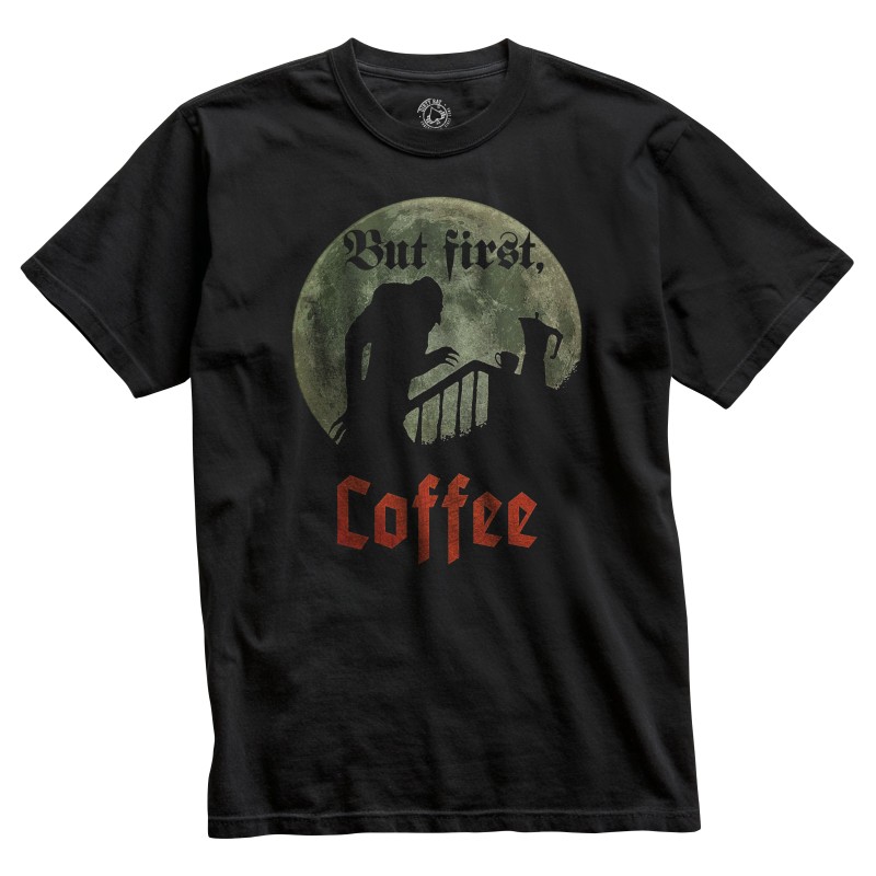 KOSZULKA FILMOWA FUNNY NOSFERATU COFFEE ANF141