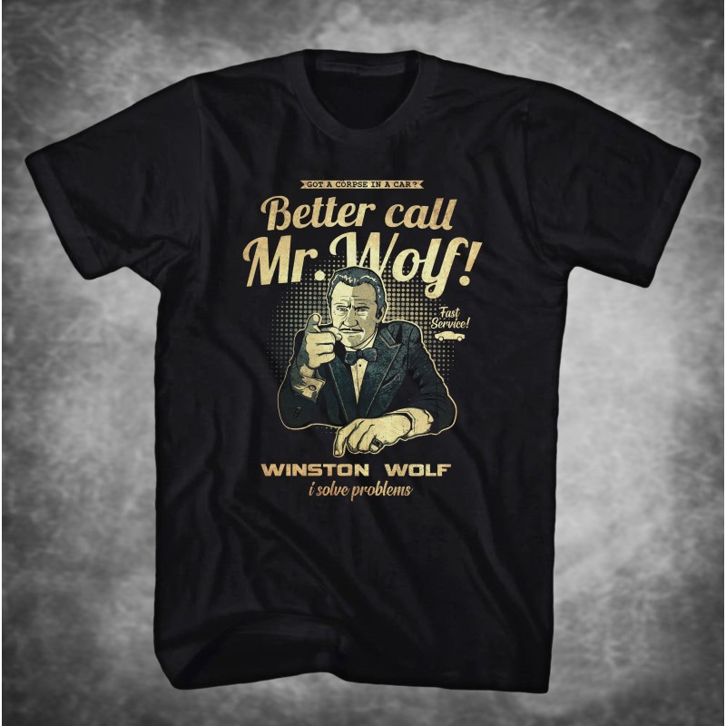 KOSZULKA FILMOWA  PULP FICTION MR.WOLF ANF125