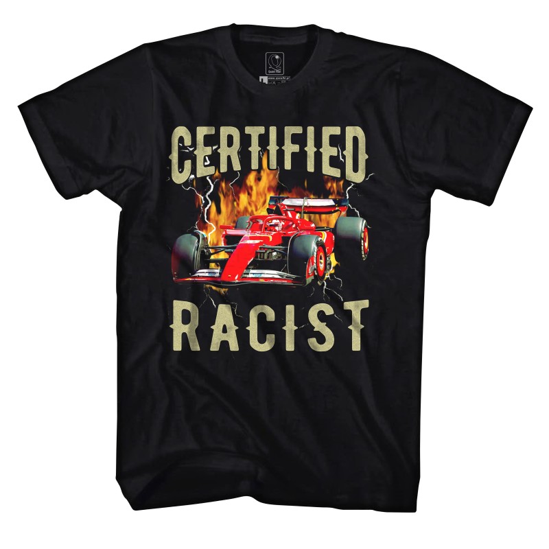 KOSZULKA CERTIFIED RACIST ŚMIESZNA BEK11